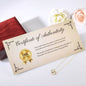 Owe You My Life, Custom Mother's Day 10K Gold  Heart Necklace with LED Gift Box