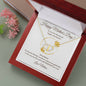 Owe You My Life, Custom Mother's Day 10K Gold  Heart Necklace with LED Gift Box