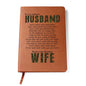 Never Walk Alone, Vegan Leather Journal, Message from Wife to Military Husband