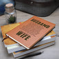 Never Walk Alone, Vegan Leather Journal, Message from Wife to Military Husband