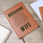 Never Walk Alone, Vegan Leather Journal, Message from Wife to Military Husband