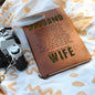 Never Walk Alone, Vegan Leather Journal, Message from Wife to Military Husband