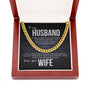 Forever Yours, Cuban Link Chain with  Message Card from Wife