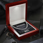 Forever Yours, Cuban Link Chain with  Message Card from Wife