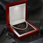 My Loving Husband, Cuban Link Chain with Personalized Message Card