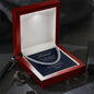 Man of my Dreams, Cuban Link Chain with Personalized Message Card from Wife