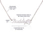 Mother's Day, Pet Mom, Custom Paw Print Necklace, Pink