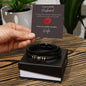 My Irresistible Husband, Stainless Steel and Vegan Leather Bracelet with Message Card from Wife